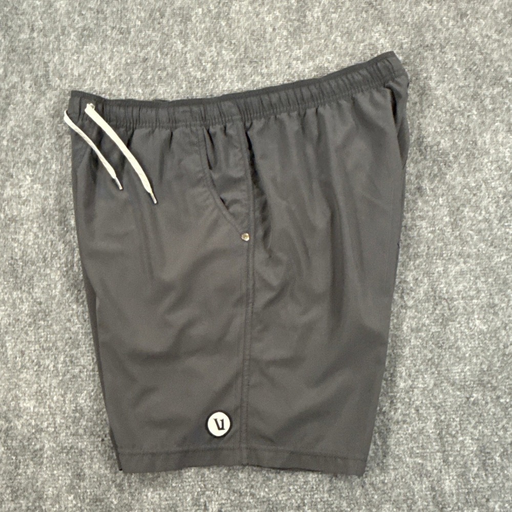 Vuori Kore Shorts Mens 36 Charcoal Grey Athletic Training Lined 8 Inseam